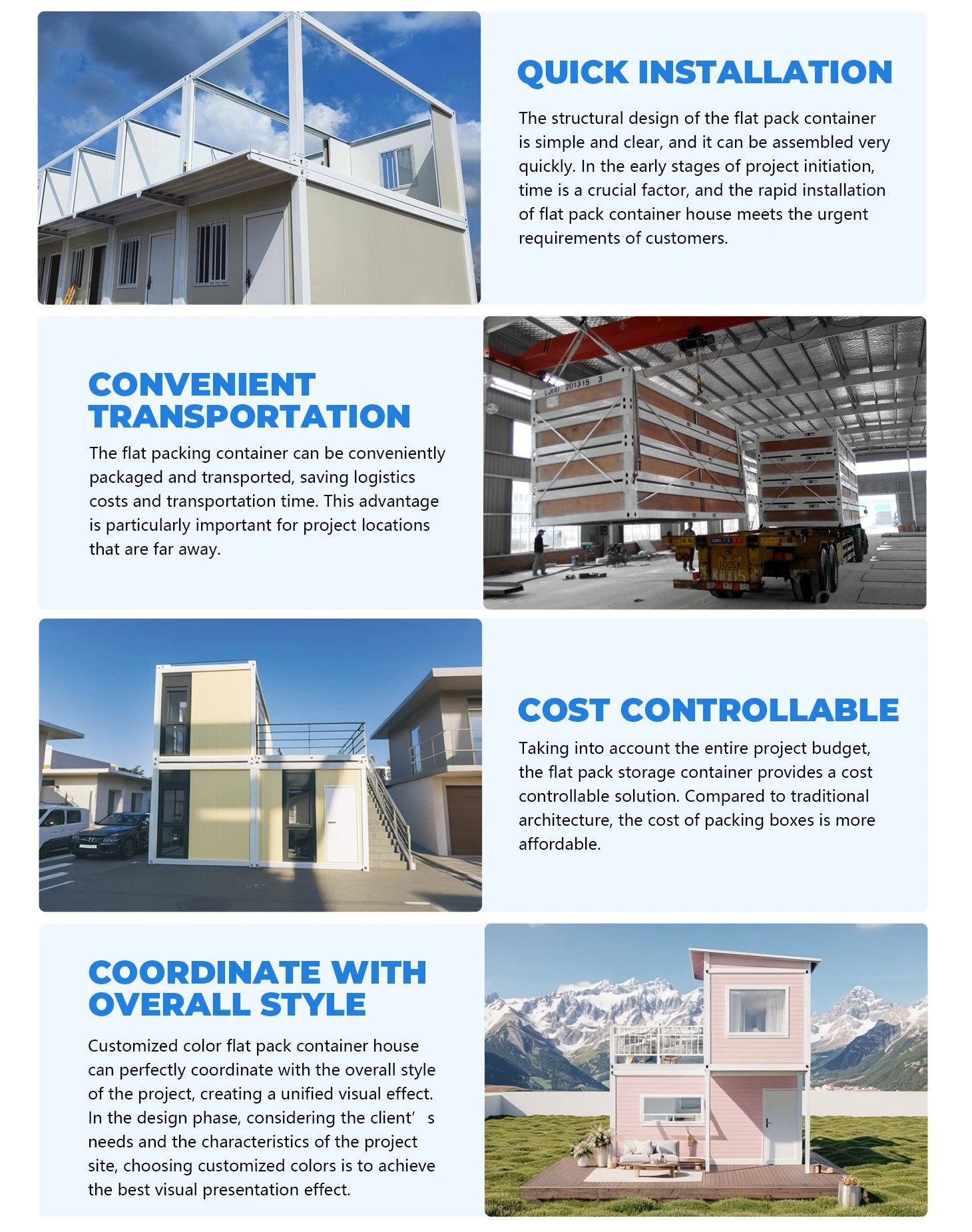 Prefabricated Flat Pack Container House Prefabricated Flat Pack Container House